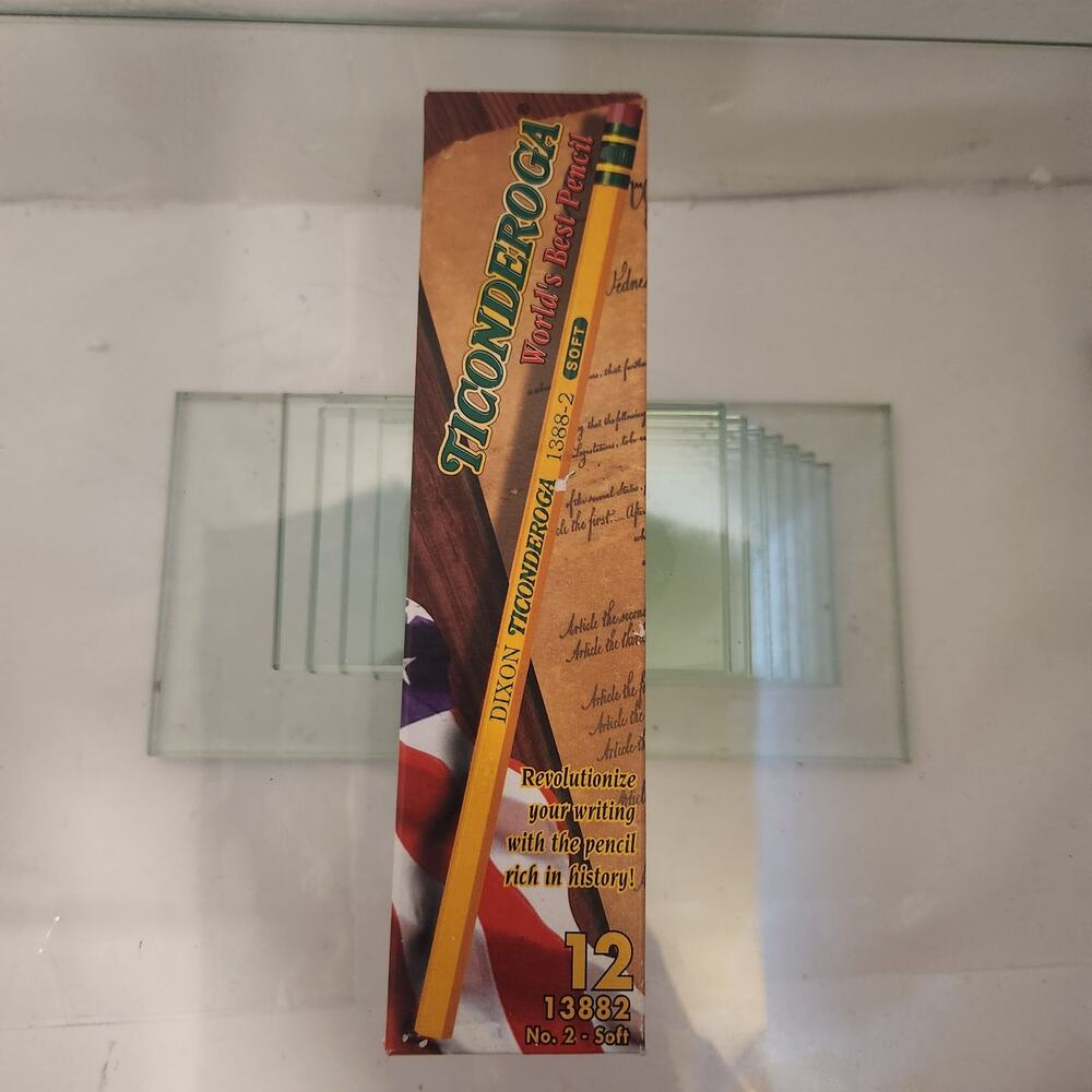 Vintage NIB Dixon Ticonderoga 13882 No. 2 soft Pencils #12 count